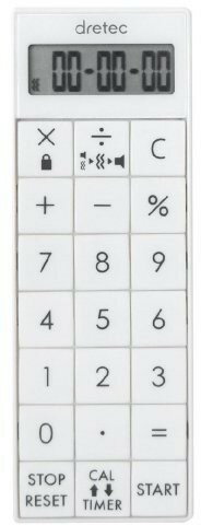 【抽選で最大100%ポイントバック】 dretec ドリテック 電卓付きバイブタイマー CL-124WT 【抽選で最大100%ポイントバック】 dretec ドリテック 電卓付きバイブタイマー CL-124WT