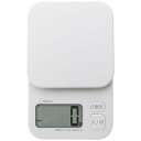 【抽選で最大100%ポイントバック】 dretec ドリテック デジタルスケール「トルテ」1kg KS-632WT(3)