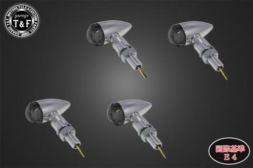 Garage T&F ガレージ ティーアンドエフ 超小型砲弾ウィンカー(LED)ポリッシュ ダークレンズ仕様KIT ス..