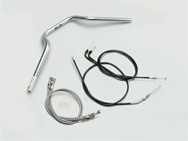 要納期確認 HARRICANE ハリケーン クォーター3型 ハンドルSET CB400SB(05~07 NC39) クロームメッキ H011-903C
