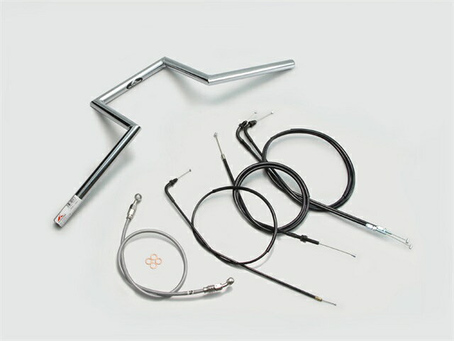 要納期確認 HARRICANE ハリケーン 200ロボット2型 ハンドルSET CB400SS クロームメッキ H012-096C