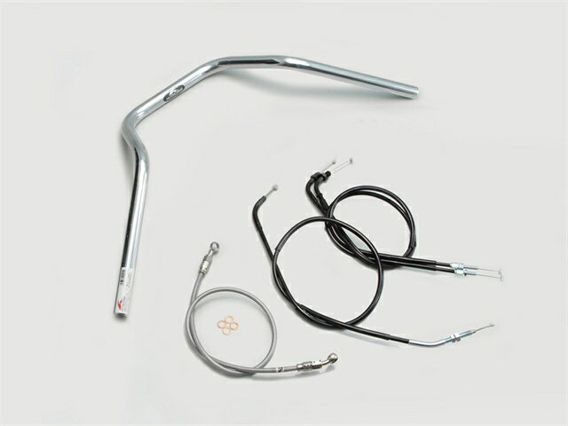 要納期確認 HURRICANE ハリケーン ナロー4型 ハンドルSET VTR250(09-17 FI車) クロームメッキ H013-048C