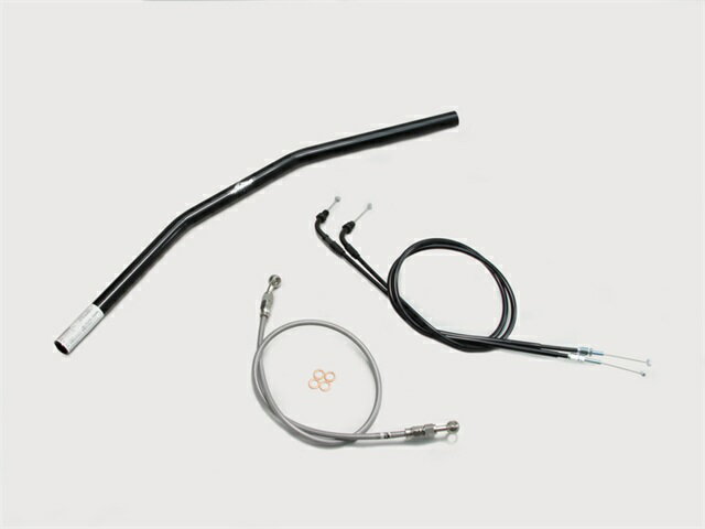 要納期確認 HURRICANE ハリケーン フラット1型 ハンドルSET GB250クラブマン(90-94) ブラック H028-007B