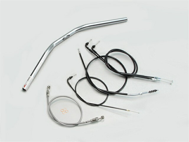 要納期確認 HURRICANE ハリケーン フラットコンチ4型 ハンドルSET GB250クラブマン(90-94) クロームメッキ H028-064C