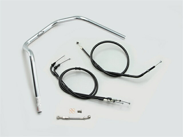 要納期確認 HURRICANE ハリケーン 200アップ3型プルバック ハンドルSET モンキー125 ABS クロームメッキ H034-013C