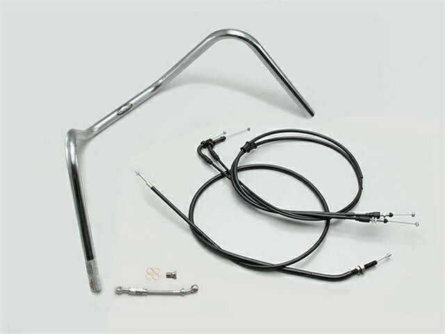要納期確認 HARRICANE ハリケーン 300ドロップエンド ハンドルSET モンキー125 ABS クロームメッキ H034-014C