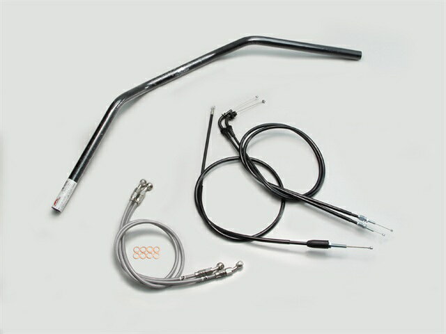 要納期確認 HURRICANE ハリケーン トラッカーLOW ハンドルSET GSX400インパルス(05~07 GK7CA) ブラック H502-043B