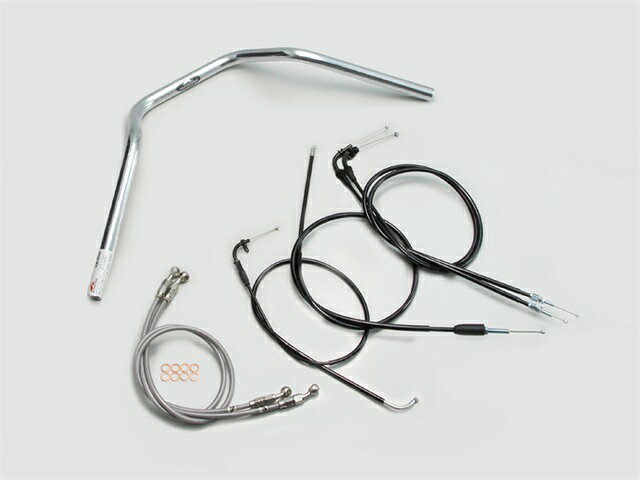 要納期確認 HURRICANE ハリケーン ナロー3型 ハンドルSET GSX400インパルス(05~07 GK7CA) クロームメッキ H502-047C