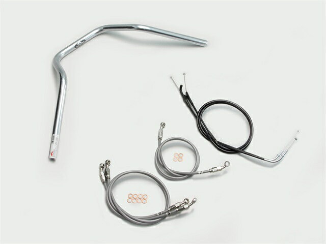 要納期確認 HARRICANE ハリケーン ナロー4型 ハンドルSET ZRX1200 DAEG クロームメッキ H701-048C