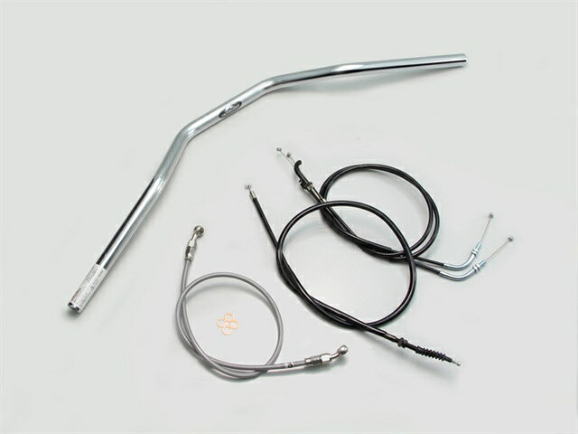 要納期確認 HURRICANE ハリケーン トラッカースペシャル ハンドルSET Z250(13-14 ABS無し) クロームメッキ H714-033C