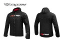IXON イクソン BURNING RS A ジャケット スリーシーズンスポーツスタイルフードジャケット ブラック/レッド/ホワイト サイズ:L 100101154-1059