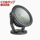 グッドグッズ (goodgoods) LED投光器 電球色 30W 3000LM 台座式 COBタイプ 広角 防水 舞台照明 CO30-DQ