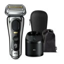 在庫有り 当日発送 正規品 BRAUN ブラウン メンズシェーバー 電気シェーバー 4枚刃 髭剃り 自動洗浄器付 シリーズ9 Pro+ シルバー 9556CC-V