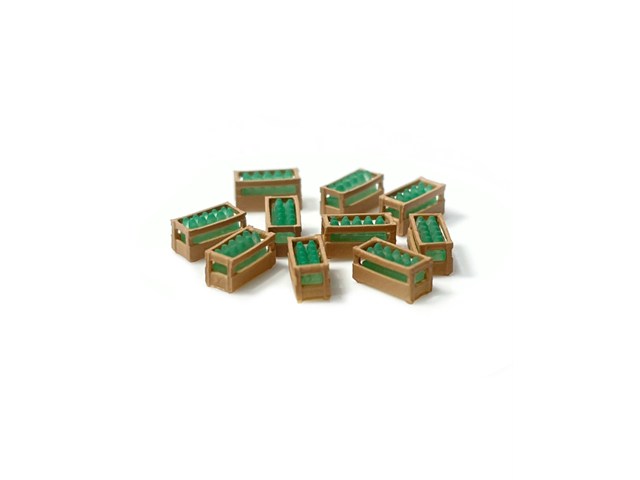 正規品 KATO カトー Nゲージ (N）木箱(緑色ビン）7個入 085211049