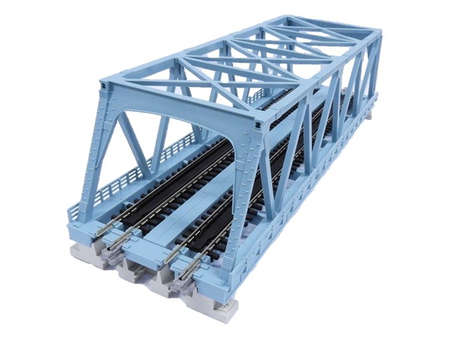正規品 KATO カトー Nゲージ 複線トラス鉄橋 ライトブルー 20-436