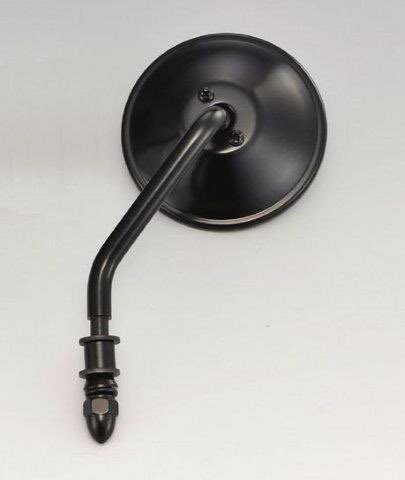 在庫有り KIJIMA キジマ ステムミラー ラウンドタイプ (左) カラー：ブラック 車種：HarleyDavidson ハーレーダビットソン HD-07193