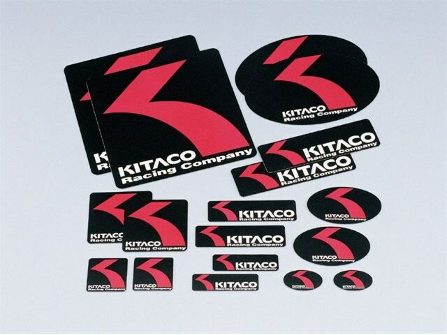 在庫有り KITACO キタコ オリジナルステッカー(シカク)NEW (B)100X100 000-0001201