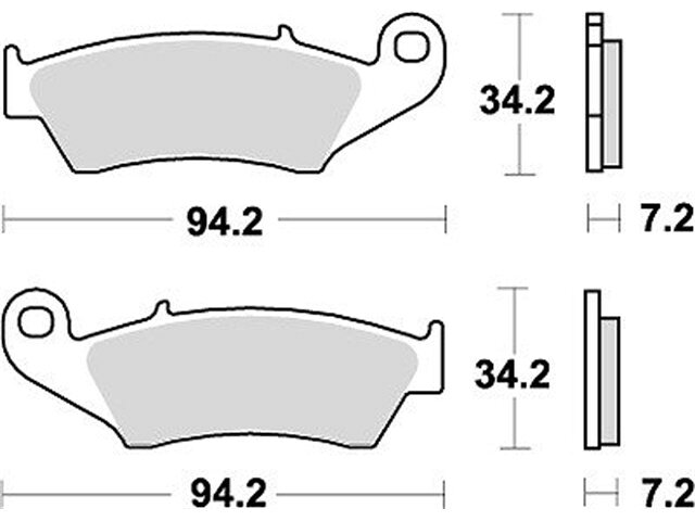 在庫有り KITACO キタコ SBSブレーキパッド 694HF KDX220SR/KLX300 777-0694000