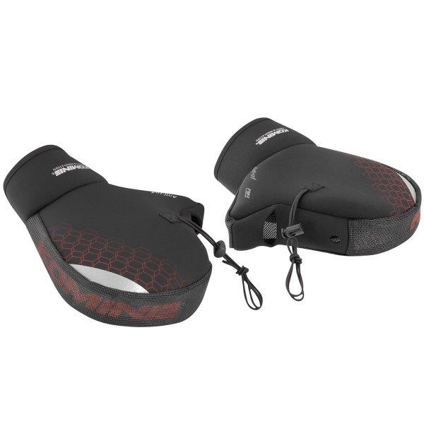 KOMINE コミネ AK-349 エアスルーハンドルカバー 防寒アイテム カラー：ブラック/レッド 09-349 09-349-BKRD