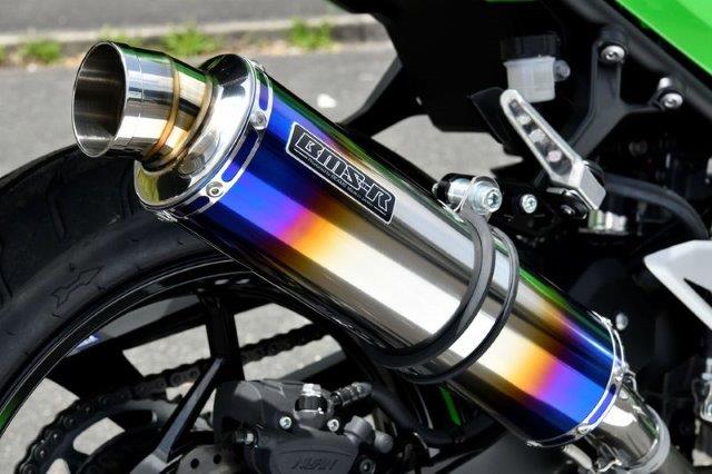 【抽選で最大100％ポイントバック】BEAMS ビームス R-EVO スリップオン ヒートチタンサイレンサー 政府認証 車種：Kawasaki NINJA250 8BK-EX250Y G433-53-P1J