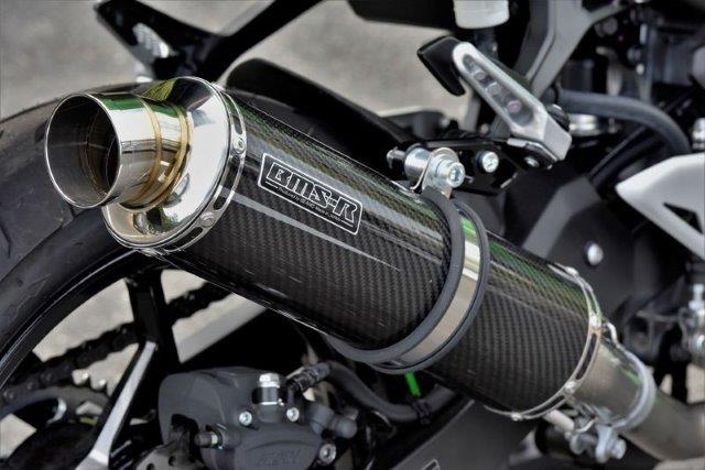 【抽選で最大100％ポイントバック】BEAMS ビームス R-EVO スリップオン カーボンサイレンサー 政府認証 車種：Kawasaki NINJA250 8BK-EX250Y G433-53-P2J