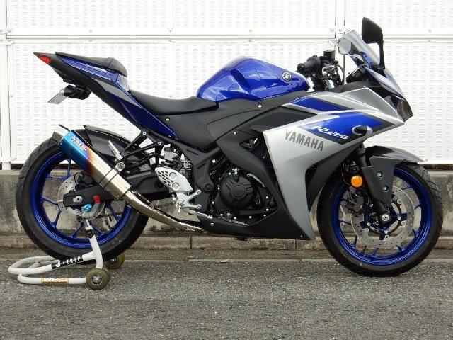 WR’S ダブルアールズ ラウンド・焼き色チタンサイレンサー フルエキゾースト YZF-R25/MT-25 LS2250JM