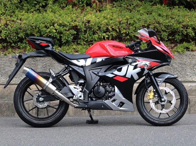 WR’S ダブルアールズ ラウンド・焼き色チタンサイレンサー フルエキゾースト GSX-R125/GSX-S125 LS3140JM