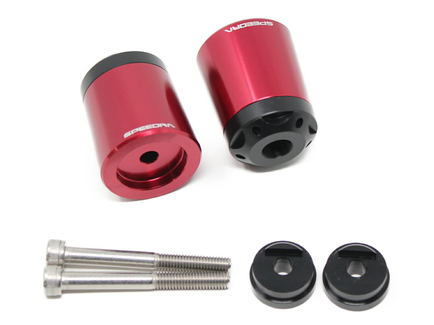 SPEEDRA スピードラ アルミバーエンド タイプA R25/MT25専用 ABEYP03RD YAMAHAYZF-R25/R3MT-25/03