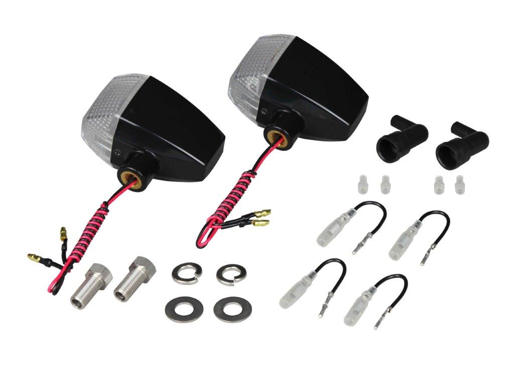 POSH Faith ポッシュ フェイス ZRタイプLEDウインカースタンダードレンズ(ダイヤカット)2個入リ シングル仕様 ブラックボディ/クリアーレンズ 096062-06