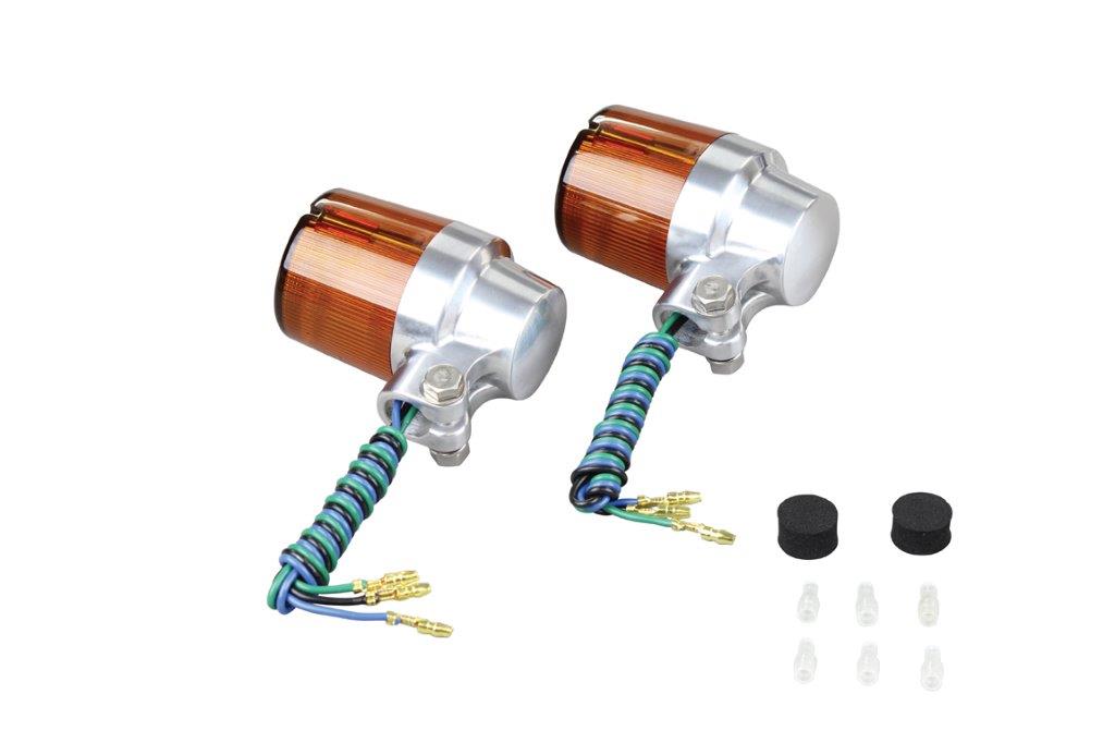 POSH Faith ポッシュ フェイス キャストスーパーバイクタイプ（2個入り）電球無し W球 シルバーボディ/オレンジレンズ 093431-23