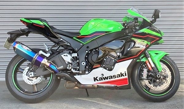 【抽選で最大100％ポイントバック】Kawasaki ZX-10R(21) 8BL-ZXT02L BEET ビートNASSERT(ナサート) Evolution TypeII スリップオンマフラー 【ブルーチタン】 0222-KG4-BL