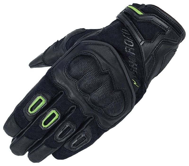 ROUGH＆ROAD ラフ＆ロード【LLサイズ】 ラフプロテクショングローブ ブラック/ライム RR8025-BKLM-LL