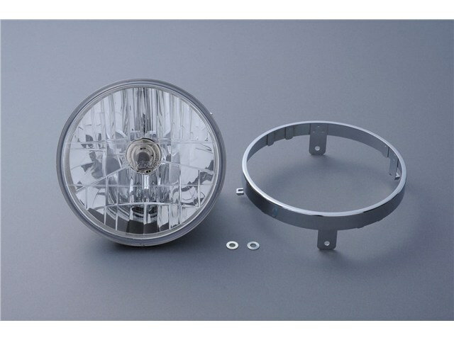 【納期3ヶ月以上】 M-TEC中京 エムテック中京 STANLEY ヘッドライト(クリア)丸型 内リム付/外リムなし FB03