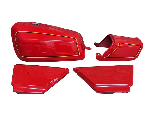 M-TEC中京 エムテック中京 ファイアクラッカーレッド ピン 外装4点セット Z400FX E2モデル MRS-Z4-T04