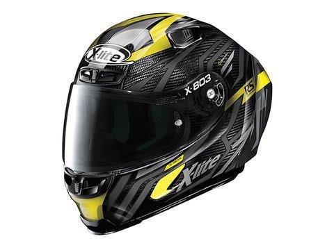 DAYTONA デイトナ NOLANノーラン 規格：SG規格(MFJ公認) フルフェイスヘルメット 【XLサイズ(61-62cm)】 バイク用 ヘルメット フルフェイス X-lite X-803RS ウルトラカーボン DECEPTIONイエロー/78 32987