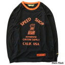 ORION ACE オリオンエース CLAY SMITH SANDY メッシュロングスリーブTシャツ ブラック/ブラック LL ティーシャツ CSY-5053