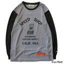 ORION ACE オリオンエース CLAY SMITH SANDY メッシュロングスリーブTシャツ グレー/ブラック LL ティーシャツ CSY-5053
