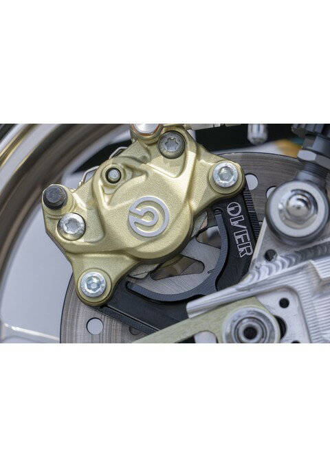 Rキャリパーサポート ブレンボ2P(カニ) アップマウント(上側) BLK MONKEY125 オーヴァー オーバー OVER..