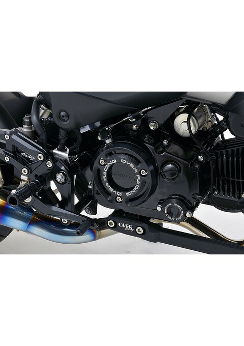 クラッチアウターカバー BLK Monkey125(21-)/GROM(21-) オーヴァー オーバー OVER レーシング 57-223-15B