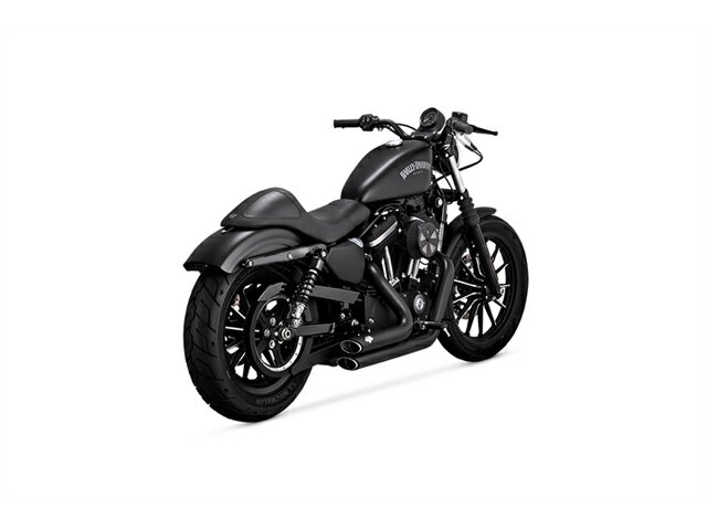 乐天商城 - バンスアンドハインズ ShortShots Staggered PCX ショットスタッガード ブラック マフラー Sportster 14-22 1800-2580