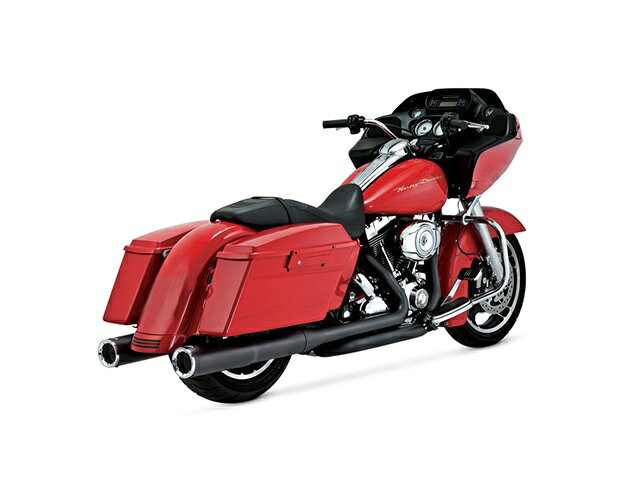 バンスアンドハインズ Hi-Output ハイアウトプット スリップオン ブラック マフラー TOURING 95-16 1801-0607