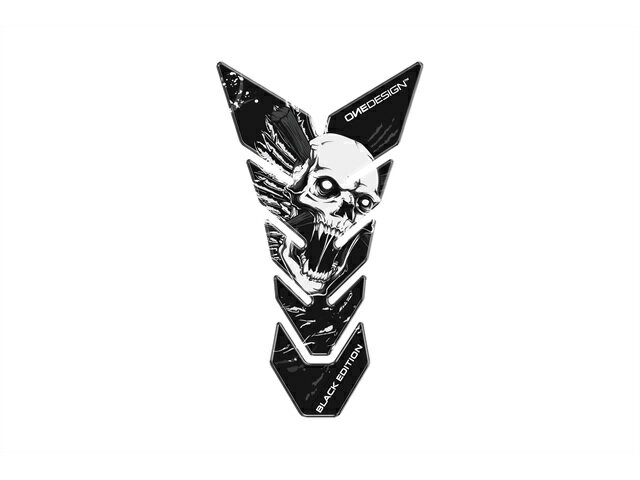 乐天商城 - ワンデザイン タンクパッド ドクロ ブラック 230x134mm CGBE8P