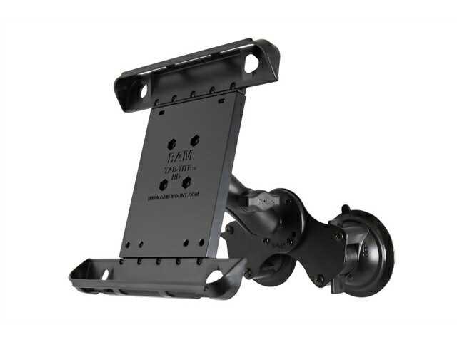 IPAD1 - ラムマウント タブタイト(iPad1-4世代用)＆ダブルサクションベースセット(標準アーム) 吸盤径83.8mm 1インチボール RAM-B-189-TAB3U RAM-B-189-TAB3U