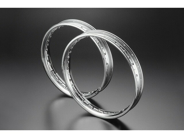 PMC ピーエムシー クロームメッキリム(フロント・リア (1.85-18) KH250/400) 72-5144