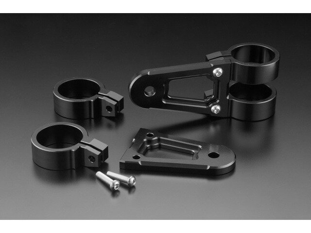 【納期3ヶ月以上】 PMC ピーエムシー BILLET ライトステー ブラック・Φ33 131-0044