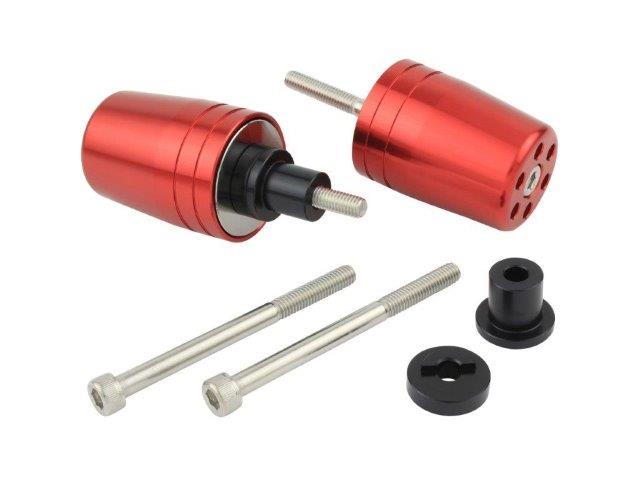 POSH Faith ポッシュ フェイス ウルトラヘビーバーエンドカワサキ純正ハンドル用M6タイプ レッド 03168..