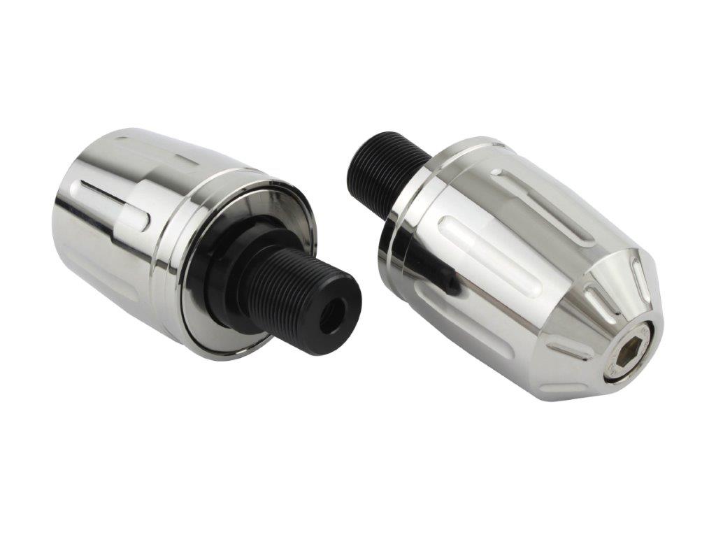 POSH Faith ポッシュ フェイス ウルトラヘビーバーエンドタイプ2 カワサキ純正ハンドル用 M17タイプ メッキ 033989-33-10