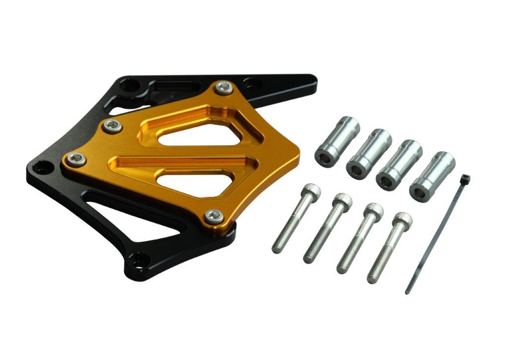 POSH Faith ポッシュ フェイス スプロケットカバー ブラック/ゴールド CB400SF V-TEC/II/III(1999-2022)/CB400SB(2005-2022) 051201-46