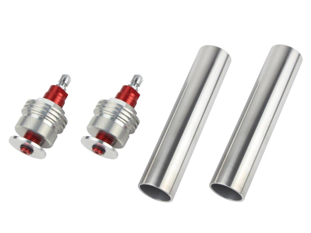 【対象ショップ限定！抽選で最大100％ポイントバック】POSH Faith ポッシュ フェイス イニシャルアジャスターType1（エアーバルブ付） シルバーボディ/レッドシャフト XJR400/S(-1997)/GSX400(カタナ) 060065-02