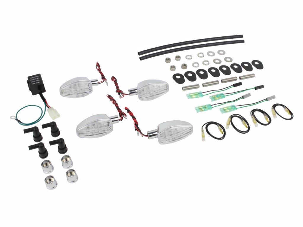 POSH Faith ポッシュ フェイス ライトウェイトLEDウインカーセット メッキボディ/クリアーレンズ MT-09 TRACER(2015-2017)/MT-09(2018-2019) 065252